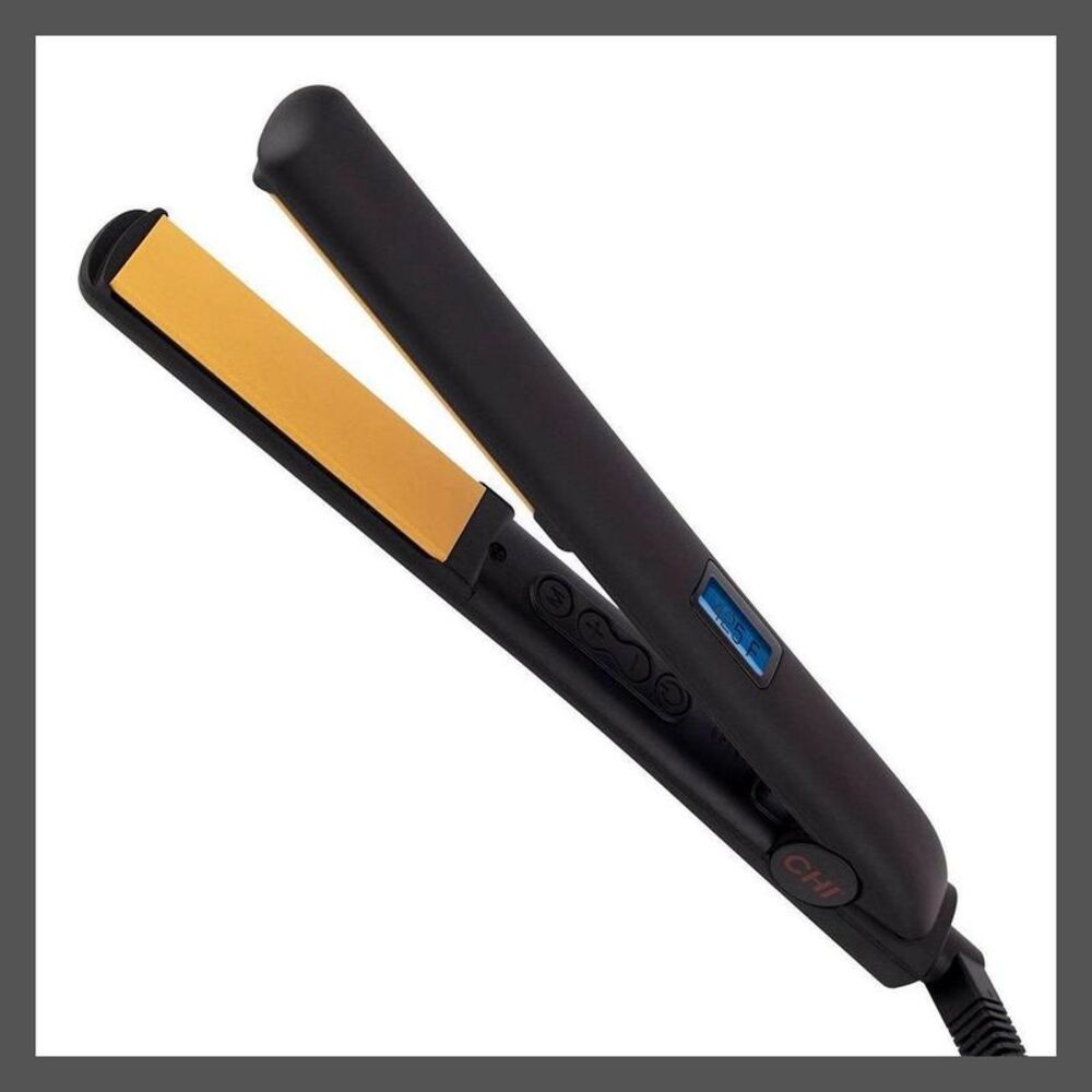 CHI -  Tourmaline Ceramic Flat Iron 1" – Black Black